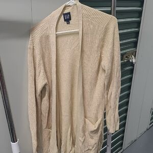 GAP Men's Beige Cardigan Sweater